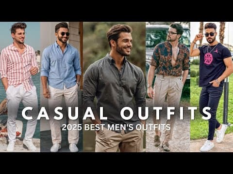 Best Men's Outfit Ideas 2025 | Casual Fashion For Men | Latest Men's Summer Outfit Ideas