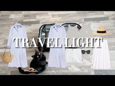 I Learned The EASIEST Way to Pack For Travel (carry on only) ✈️ | Minimal Summer Capsule