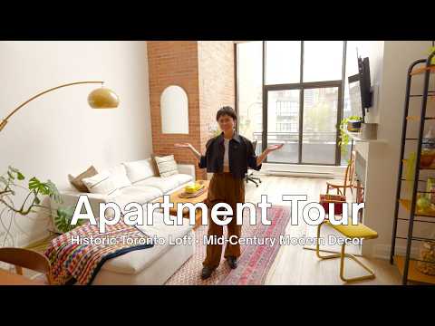 Why She Styled Her Toronto Loft Apartment With Mid-Century Modern Finds – FULL TOUR