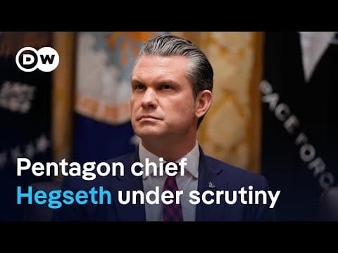 US lawmakers are questioning US Defense Secretary’s conduct in office | DW News