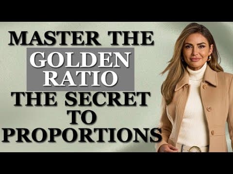 8 Easy Steps to Help You Dress More Elegantly Using the Golden Ratio