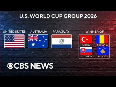 2026 FIFA Men's World Cup groups set: "A dream draw for the U.S."