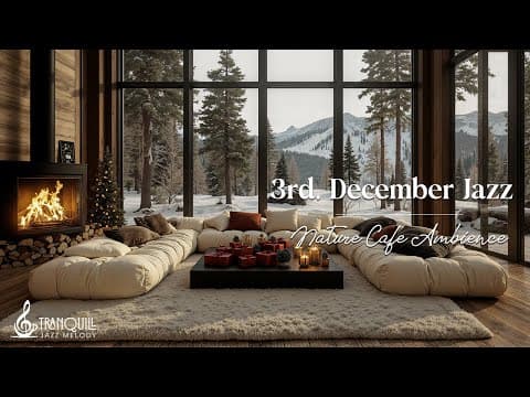 Third of December Jazz For Relaxing | Soft Jazz Music with Warm Fireplace for Study & Work
