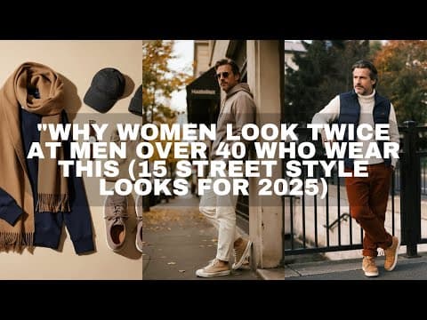 Why Women Look Twice at Men Over 40 Who Wear THIS (15 Street Style Looks for 2025)