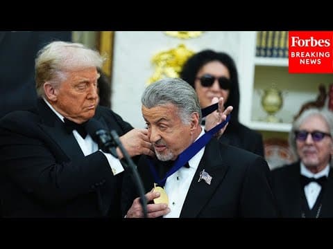 BREAKING: Trump Awards Medals To Sylvester Stallone, George Strait, And More Kennedy Center Honorees
