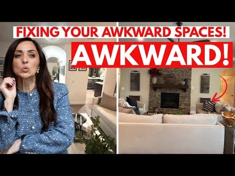 Whoa! These are SO awwwwkward! Fixing YOUR Awkward Spaces! | Interior design Tips & Tricks
