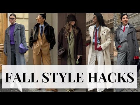 Fall 2026 Style Secrets / Create Timeless, Effortless Outfits That Define the Season
