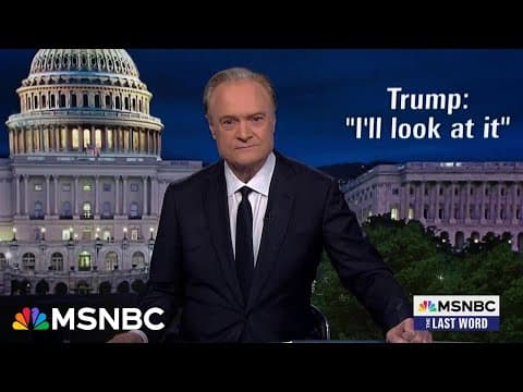 Lawrence: Trump reveals he’s considering pardoning convicted sex trafficker Ghislaine Maxwell