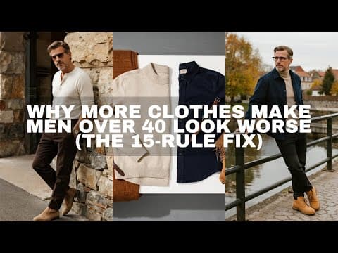 Why More Clothes Make Men Over 40 Look WORSE (The 15-Rule Fix)