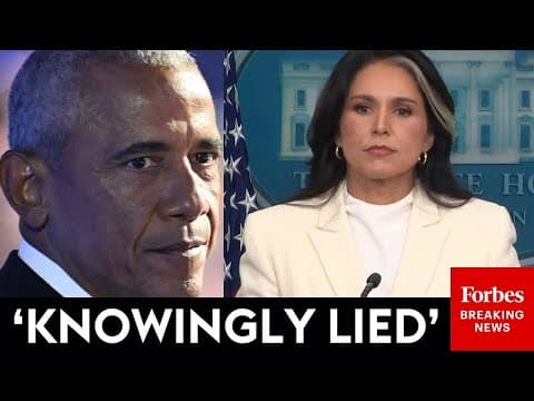 'Historic Scandal': Tulsi Gabbard Points Finger At Obama, Backs Trump, & Battles Dems | 2025 Rewind