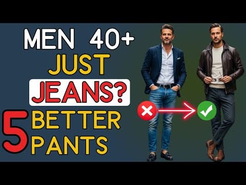 Beyond Jeans: Exploring Other Pant Options for Men Over 40 | 40+ Men's Fashion
