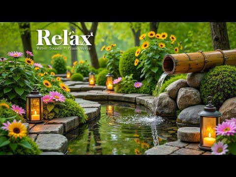 Relaxing Music for Healing + Water Sounds 🌿Deep Healing to Release Stress, Worry & Emotional Fatigue