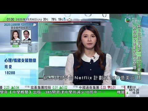 x無綫TVB 0200新聞報道|Netflix宣布收購華納兄弟旗下HBO及HBO Max|普京國事訪問印度 稱俄羅斯準備向印方提供源源不絕能源|澳洲西北部發現六名中國偷渡客 被當局送到船民羈留中心|