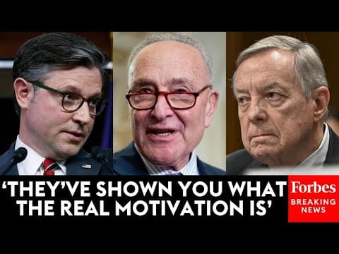 BREAKING NEWS: Speaker Johnson Blasts Senate Democrats As Government Shutdown Enters 28th Day