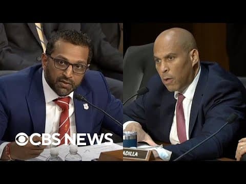 Watch: Kash Patel, Cory Booker get into shouting match at Senate hearing