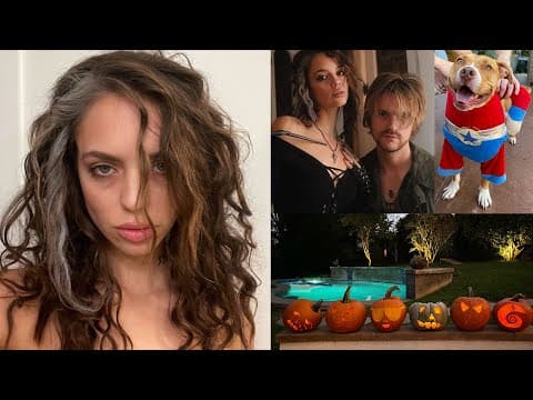 spooky vlog🎃 pumkin carving & prepping!