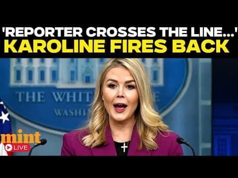 US News Live | ‘She Snapped!’ Karoline Leavitt’s Explosive Moment Caught LIVE | White House Briefing