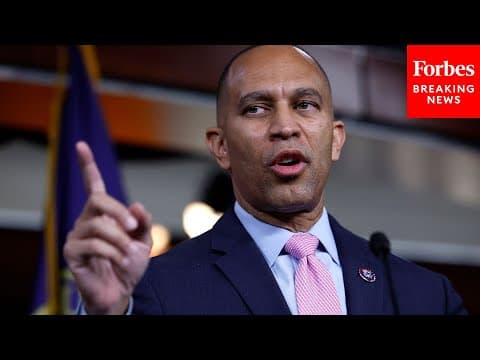 WATCH LIVE: Hakeem Jeffries Holds A Press Briefing As Trump Boat Strike Controversy Intensifies