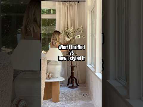 What I thrifted vs how I styled it #thrift #homedecor