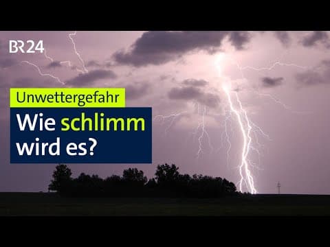 Unwetterfront zieht auf: Wie schlimm wird es? | BR24