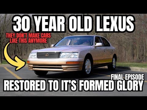 I Restore This 30 Year Old Lexus to It's Former Glory! New Cars Have a Lot to Learn!