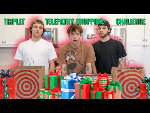 Triplet telepathy Target shopping challenge !!