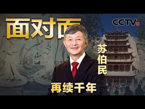 当莫高窟遇上“理工男” 敦煌壁画颜色怎么补?院长苏伯民:我们不补 | CCTV「面对面」
