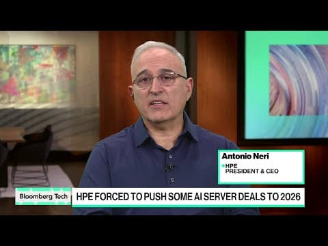 HPE’s AI Servers Ready as Soon Data Centers Are, Says CEO