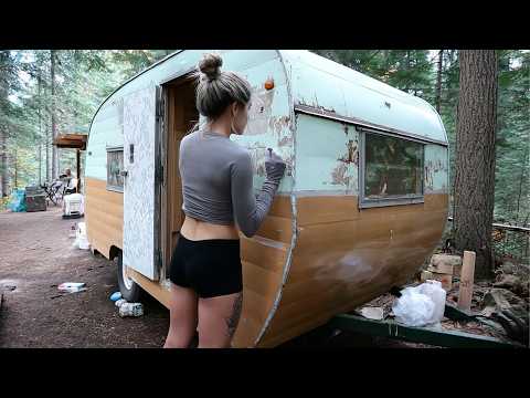 Young Woman Builds Amazing DIY CAMPER | Start to Finish by @OnlyCampers│Ellie