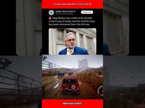 Vijay Mallya ₹8000 crores debt left to pay? His reply! 😳 #shorts