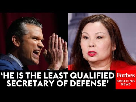 Tammy Duckworth Slams Pete Hegseth And Condemns Caribbean Boat Strikes