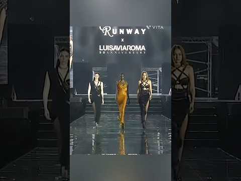 Aura ✨ #anokyai #gigihadid #vittoriaceretti for Luisaviaroma #runway #fashion #supermodel #model