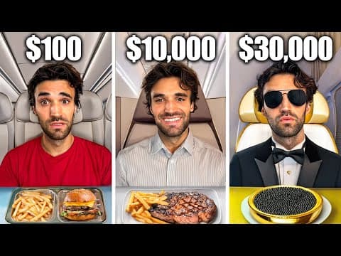 I Flew the SAME AIRLINE for $100, $1,000, $10,000 & $30,000!