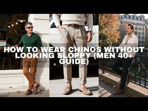 How to Wear Chinos Without Looking Sloppy (Men 40+ Guide)