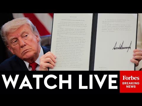 WATCH LIVE: President Trump Signs Executive Order To Lower Pharmaceutical Costs In The Oval Office