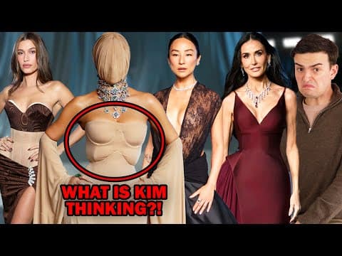 ACADEMY GALA 2025 FASHION ROAST (hailey looks like bark & kim looks barking mad)