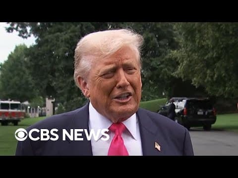 Watch: Trump takes questions on Pam Bondi, the Epstein files, inflation, Russia and more