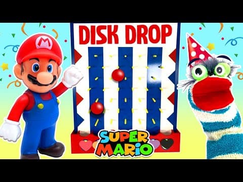 Fizzy Helps The Super Mario Bros Birthday Surprise Disk Drop Game