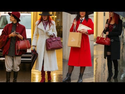 WINTER 2025 MILAN FASHION INSPIRATION ❄️ ITALIAN OUTFITS STYLE & LUXURY SHOPPING LOOKS