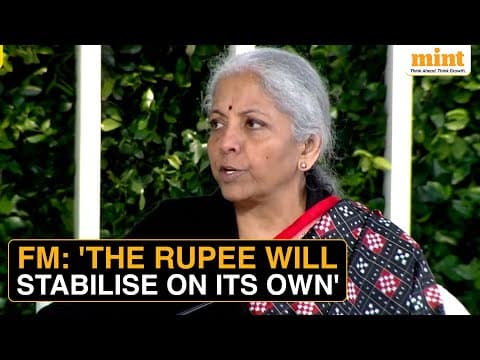 'Rupee Will Find Its Own Level': FM Sitharaman At HTLS 2025 | 'Look At Fundamentals Of Economy'