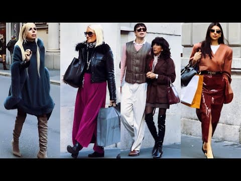 Milan November Hottest Fashion 2025 🇮🇹 Italian Fall Trendy Street Style Looks