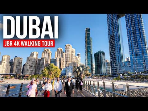 DUBAI, UAE 🇦🇪 JBR – The Walk of Luxury | 4K Walking Tour