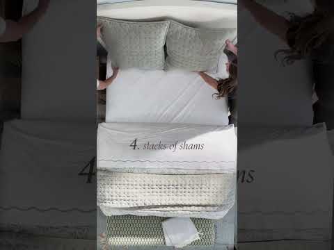 The fluffier the bed, the better the sleep... Isn’t that the saying? 😴💤 #beddinginspo #shorts