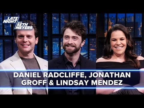 Daniel Radcliffe, Jonathan Groff & Lindsay Mendez Talk Onstage Mishaps During Merrily We Roll Along