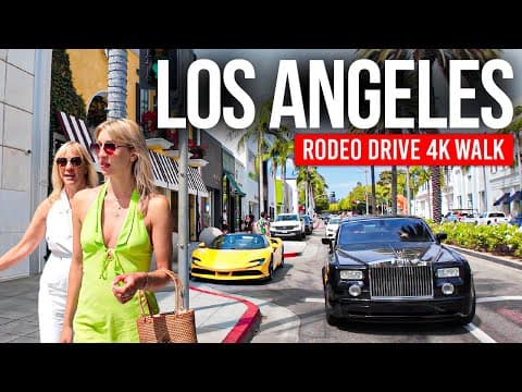 LOS ANGELES 🇺🇸 The World’s Most Famous Luxury Street | 4K Rodeo Drive Walking Tour