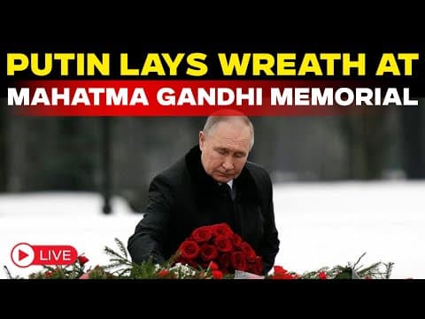 LIVE: Russian President Putin Lays Wreath At Mahatma Gandhi Memorial | New Delhi | Russia | PM Modi