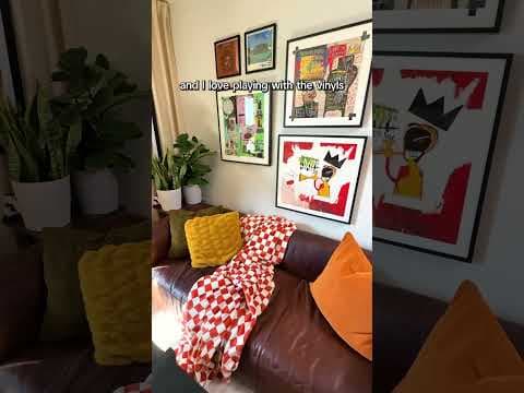 Jazz, Afro-Modernism, & Basquiat Filled New Jersey Apt #apartmenttherapy #apartmenttour #housetour