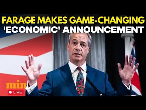 Farage Speech LIVE | Nigel Farage Reveals Britain’s Economic Plan LIVE from London | Keir Starmer