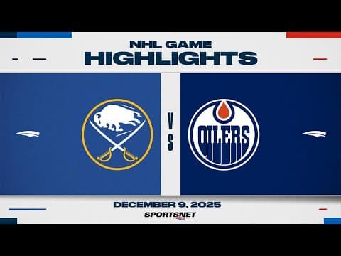 NHL Highlights | Sabres vs. Oilers - December 9, 2025