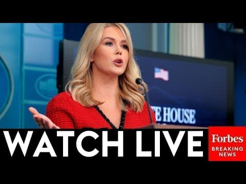 WATCH LIVE: Karoline Leavitt Holds White House Press Briefing On Sixth Day Of Government Shutdown